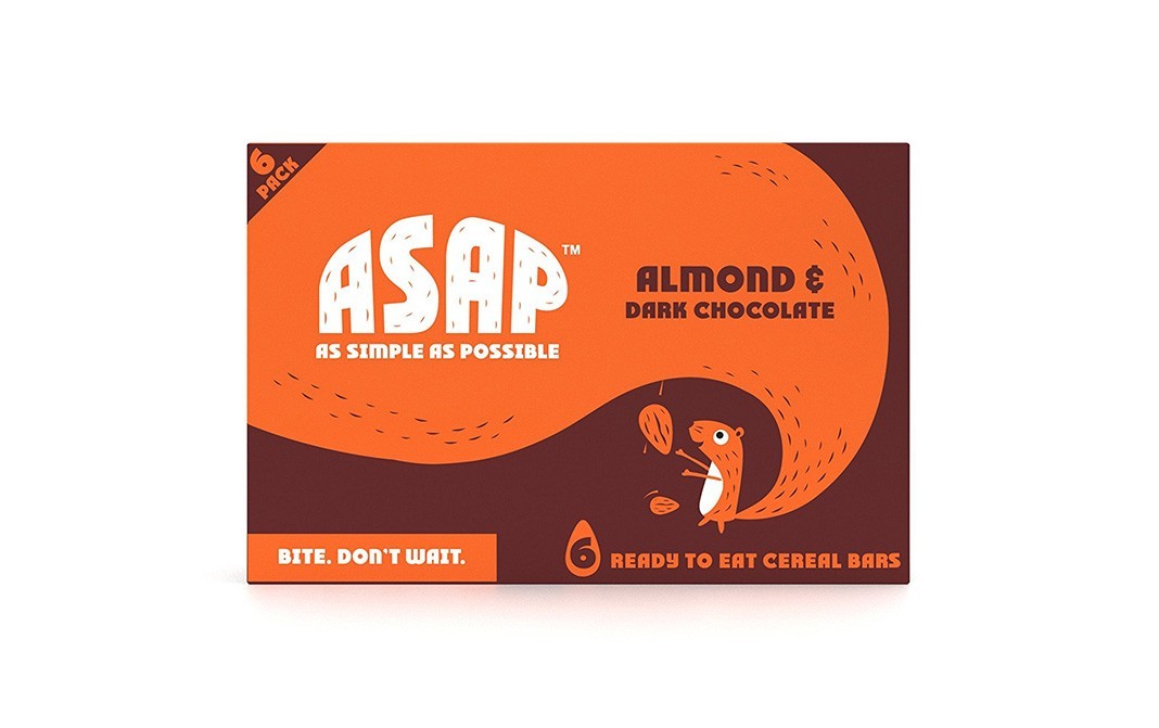 ASAP Almond & Dark Chocolate Bars   Box  40 grams